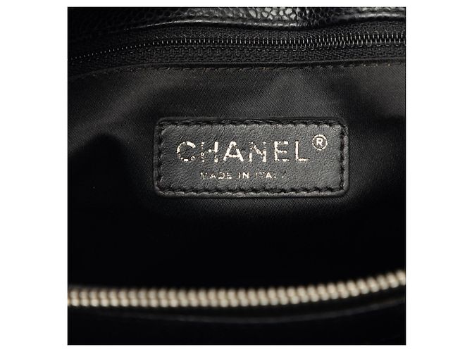 Borsa Chanel Grand Shopping Tote in pelle caviar nera Nero - vista 5