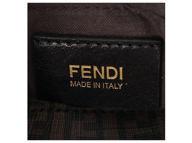 Fendi Brown Mini Zucchino Spalmati Chain Mamma Forever Marrone Marrone scuro - vista 6