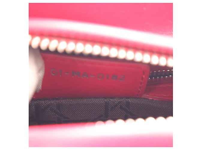 Dior Red Medium Lambskin Cannage Lady Dior Rosso - vista 8