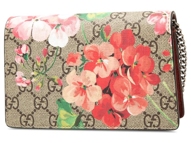 Gucci Mini Borsa a Tracolla Dionysus GG Supreme Blooms Beige - vista 2