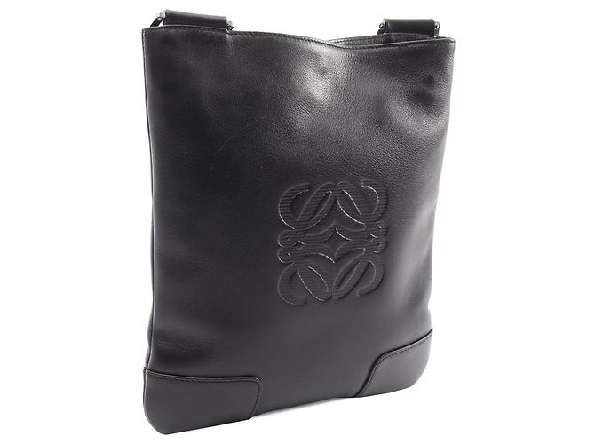 Borsa a tracolla Anagram LOEWE in pelle nera Nero - vista 2