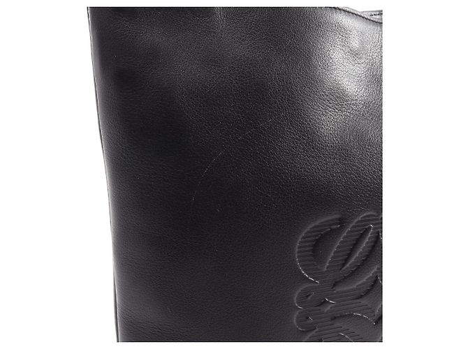 Borsa a tracolla Anagram LOEWE in pelle nera Nero - vista 7