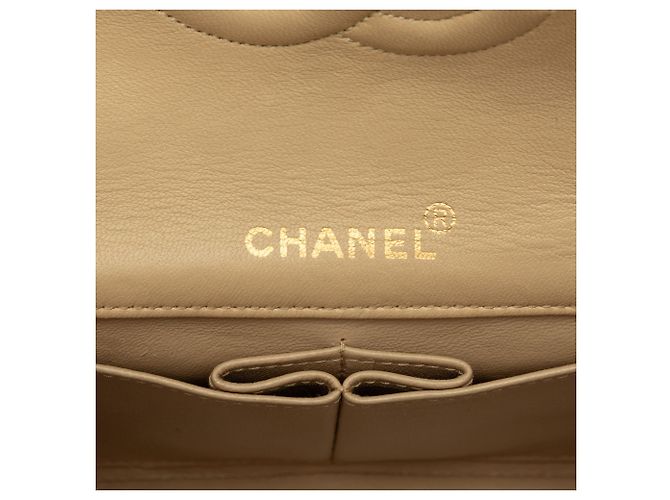 Chanel Beige Mini Rectangular CC Quilted Lambskin Full Single Flap - Ansicht 5