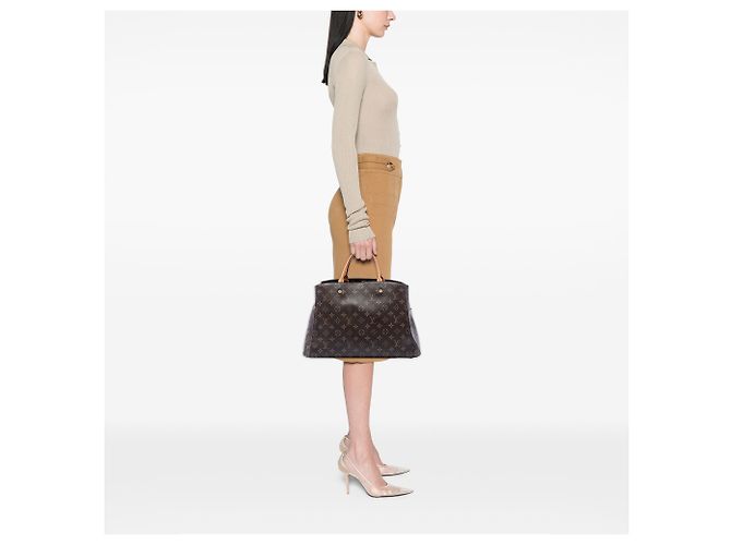Louis Vuitton Brown Monogram Montaigne GM Braun - Ansicht 6