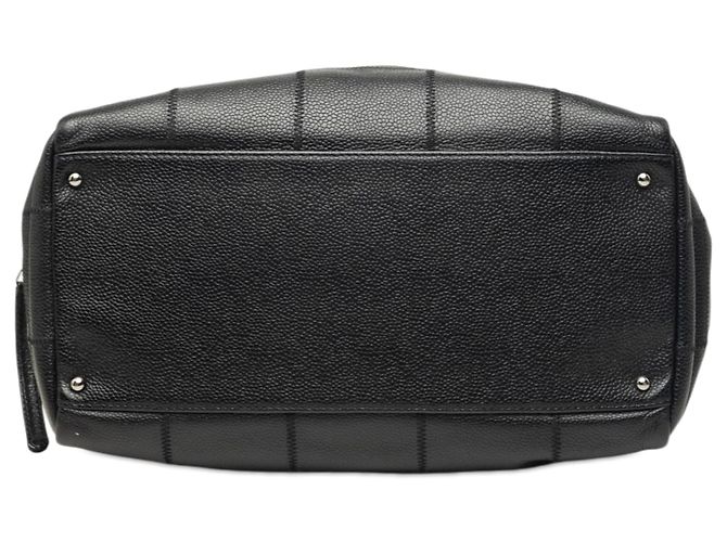 Borsa a tracolla Chanel Black Chocolate Bar Caviar Nero - vista 3