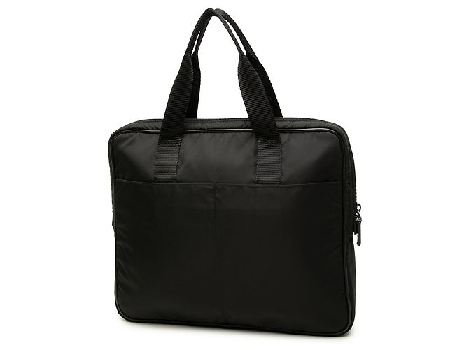 Borsa Business Prada in Tessuto Nero - vista 2