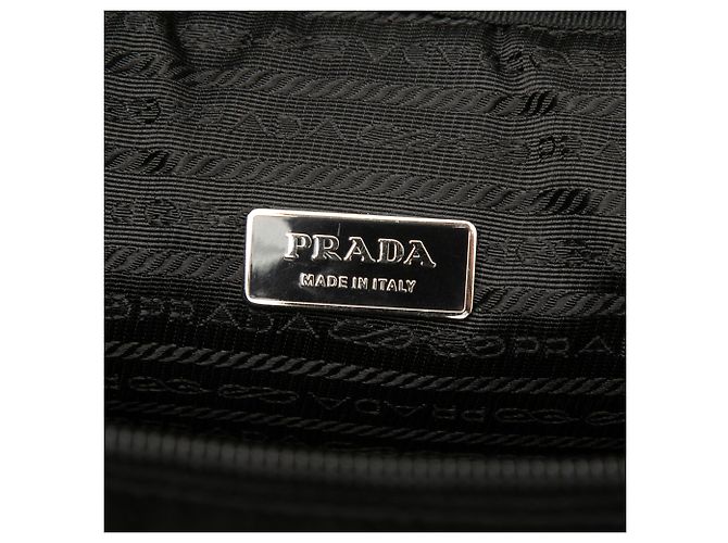 Borsa Business Prada in Tessuto Nero - vista 5