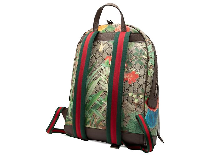 Mochila Gucci Beige GG Supreme Tian Bege - vista 2