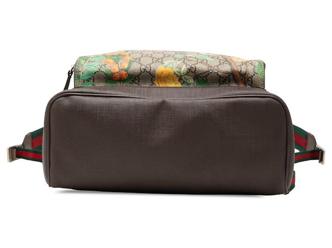 Mochila Gucci Beige GG Supreme Tian Bege - vista 3