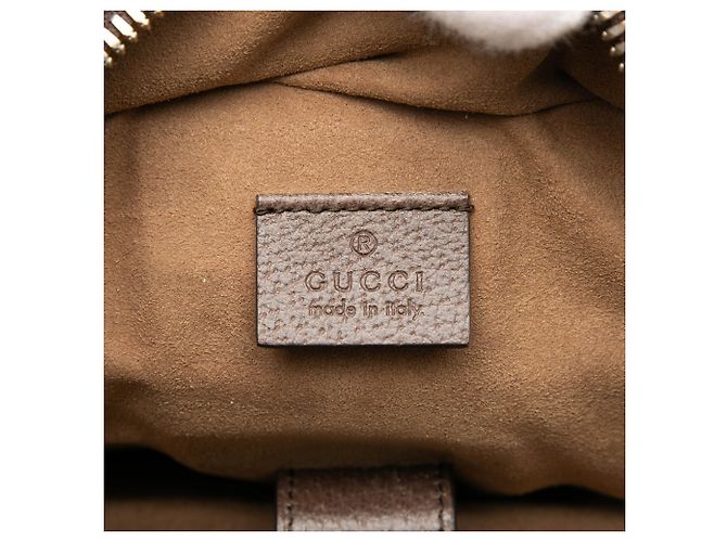 Mochila Gucci Beige GG Supreme Tian Bege - vista 5