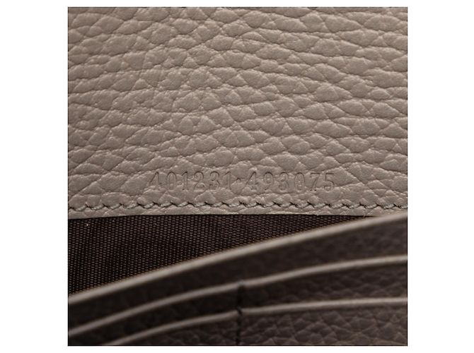 Portafoglio Dionysus con catena Gucci in pelle di vitello marrone Taupe - vista 6