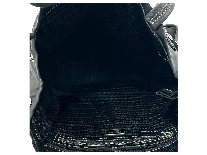 Tote Prada in Tessuto Nero - vista 3