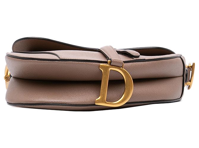 Bolsa Saddle Dior em couro de bezerro grão marrom Taupe - vista 3
