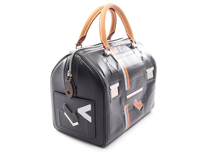 Louis Vuitton Space Speedy 25 in pelle di vitello nera Nero - vista 2