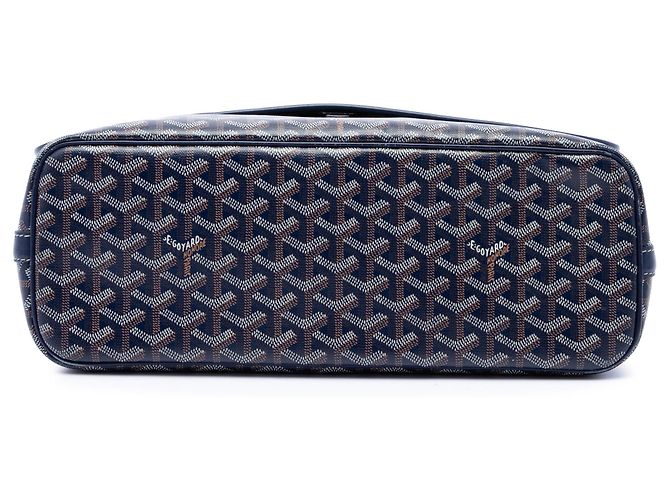 Borsa a Tracolla Goyard Blue Goyardine Capetien MM Blu navy - vista 3