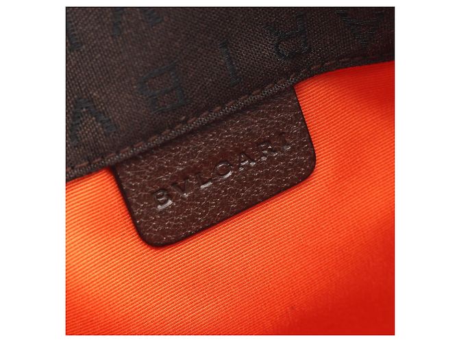 Bulgari Bvlgari Logomania Tote aus braunem Canvas - Ansicht 4