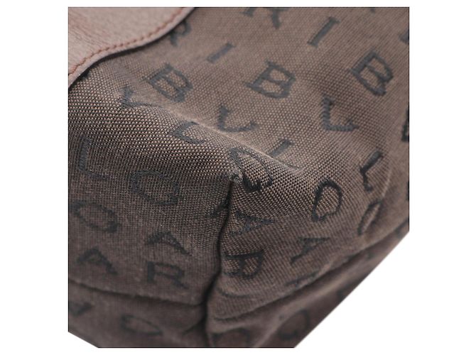 Bulgari Bvlgari Logomania Tote aus braunem Canvas - Ansicht 5