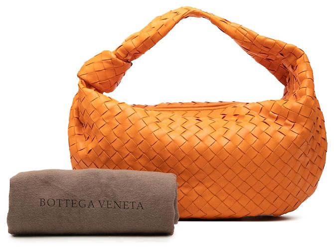 Bottega Veneta Orange Small Nappa Intrecciato Jodie Arancione - vista 7