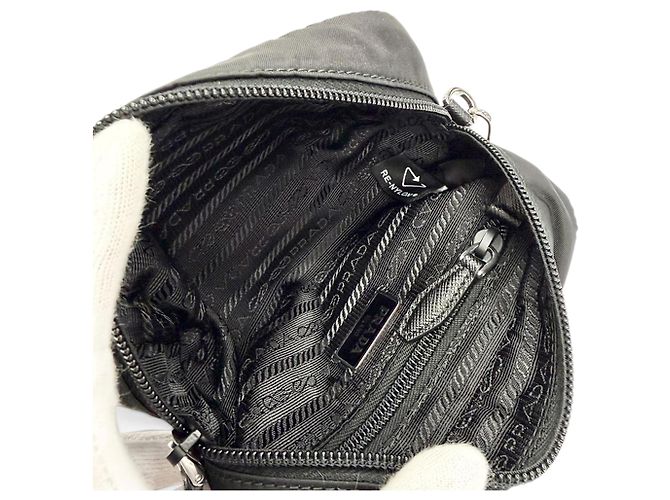Pochette Prada Mini Re-Nylon Nera Nero - vista 5