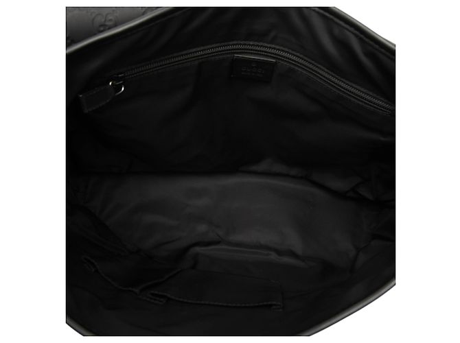 Bolso bandolera Gucci Black Guccissima Web Negro - vista 4