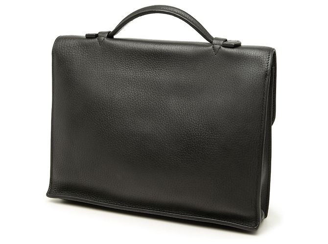 Hermès Black Clemence Sac a Depeches 27 Nero - vista 2