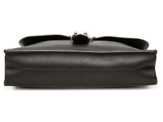 Hermès Black Clemence Sac a Depeches 27 Nero - vista 3