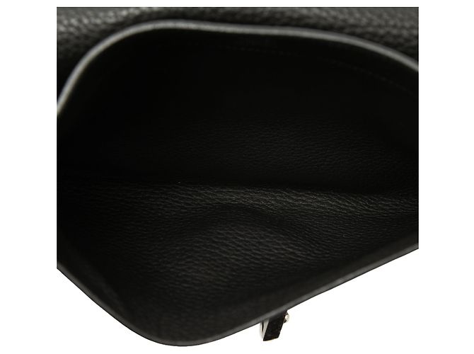 Hermès Black Clemence Sac a Depeches 27 Nero - vista 4