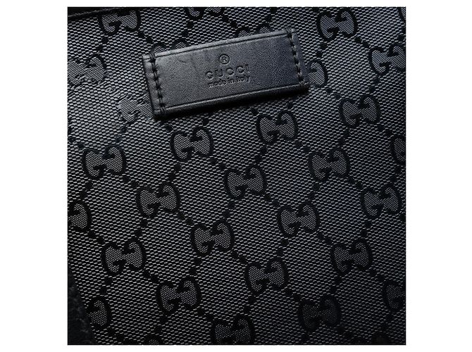 Tote Gucci Medium GG Stampata Nera Nero - vista 5