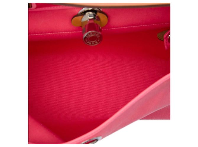 Hermès Pink Toile Herbag Zip 31 Rosa - vista 4