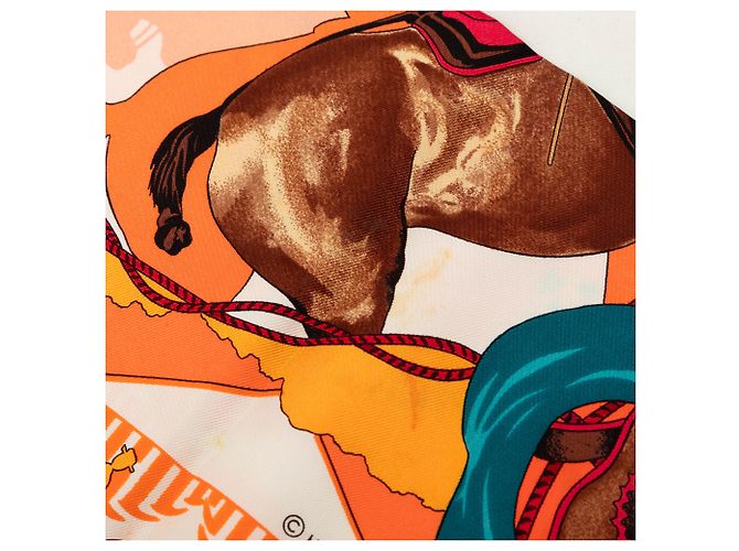 Hermès Orange Feria de Sevilla Seidentuch 90 - Ansicht 3