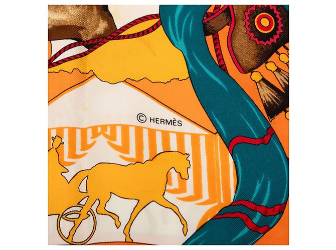 Hermès Orange Feria de Sevilla Seidentuch 90 - Ansicht 6