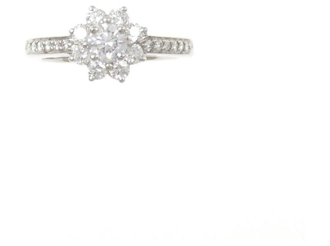 Anello Tiffany & Co Flora in platino e diamante - vista 2