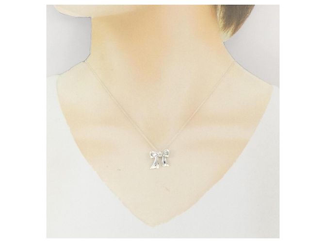 Tiffany & Co Collar Lazo Tiffany Blue Box Plata - vista 6