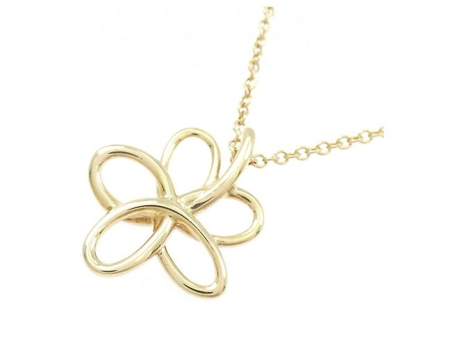 Tiffany & Co Collana Tiffany Flower 750YG D'oro - vista 3