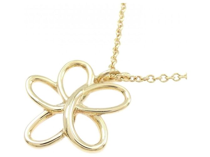 Tiffany & Co Collana Tiffany Flower 750YG D'oro - vista 4