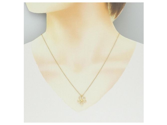 Tiffany & Co Collana Tiffany Flower 750YG D'oro - vista 6
