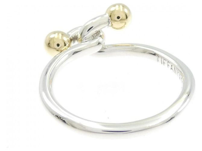 Anello Fascia Tiffany & Co Argento e Oro Giallo 18K D'oro - vista 3