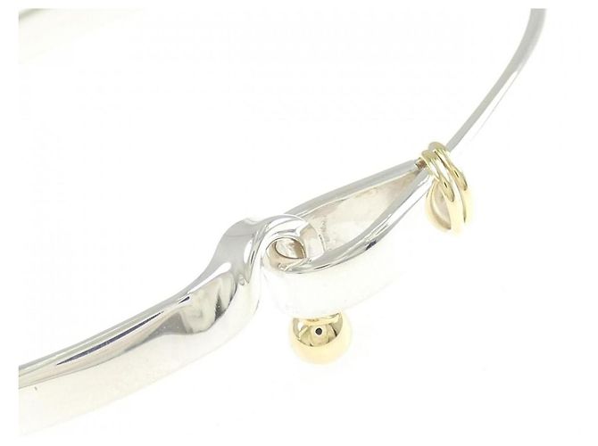 Tiffany & Co Bracciale Tiffany Hook & Eye Argento D'oro - vista 2