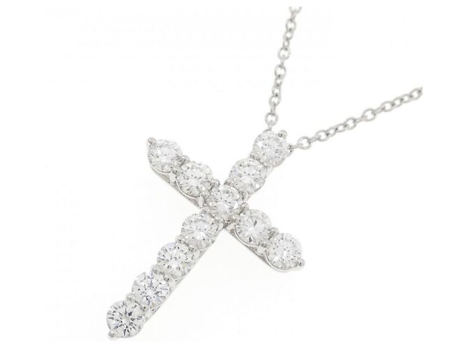 Tiffany & Co Tiffany Medium Cross Halskette Silber - Ansicht 3