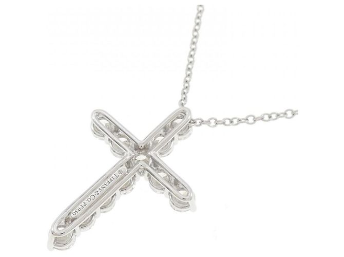 Tiffany & Co Tiffany Medium Cross Halskette Silber - Ansicht 4