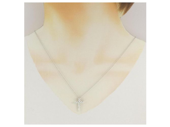 Tiffany & Co Tiffany Medium Cross Halskette Silber - Ansicht 6