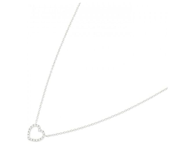 Tiffany & Co Collana Mini Cuore Tiffany Metro Argento - vista 2