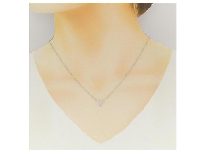 Tiffany & Co Collana Mini Cuore Tiffany Metro Argento - vista 6
