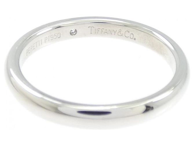Tiffany & Co Anillo alianza apilable Tiffany Platinum 950 con diamante - vista 3
