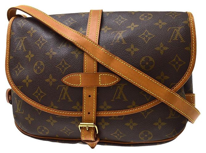 Louis Vuitton Saumur Monogram 30 Marrone - vista 2