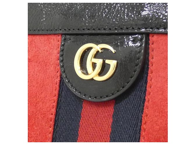 Borsa a tracolla Gucci Ophidia 503877 D6ZYG Nero Rosso - vista 5