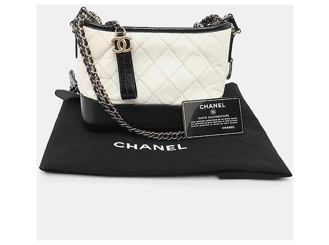Borsa Chanel Gabrielle Hobo Small Bianca e Nera Nero Bianco - vista 2
