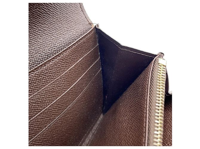 Monedero Louis Vuitton Damier Ebene Castaño - vista 10