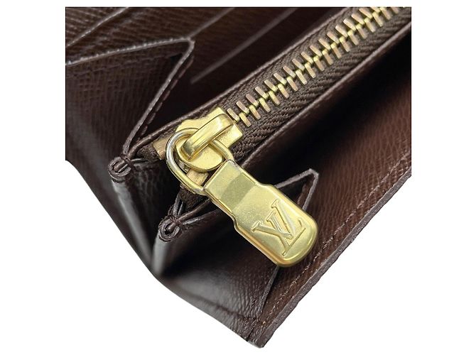 Monedero Louis Vuitton Damier Ebene Castaño - vista 12