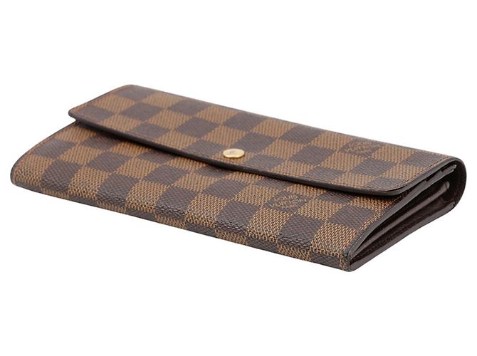 Monedero Louis Vuitton Damier Ebene Castaño - vista 2
